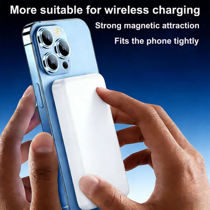 5000Mah Magnetic Charging Battery, Magsafe Wireless Fast Charging Technology, Suitable for Iphone 17/16/15/14/13/12 Series, Small and Portable Mobile Power Bank, Must-Have for Travel