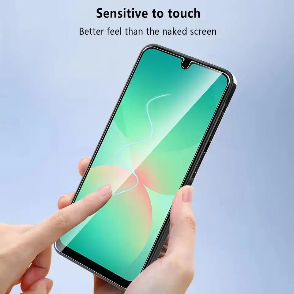 4 Pcs 9H Full Coverage Screen Protectors Suitable for Samsung A14 A15 A16 A17 A24 A25 A26 A27 A34 A35 A36 A37 A51 A52 A52S A53 A54 A55 A56 A57 Anti-Scratch Mobile Phone Tempered Glass Protective Film Suitable for Galaxy S25 FE Cellphone Accessories