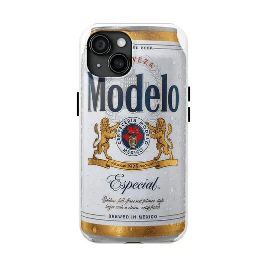 Modelo Beer Tough Phone Case, Lager Domestic Case, for Iphone 16 Pro Max 15 14 13 12 11 Pro 8 plus X, Shockproof Protector, Durable, Accessories Beach for Iphone17 Promax