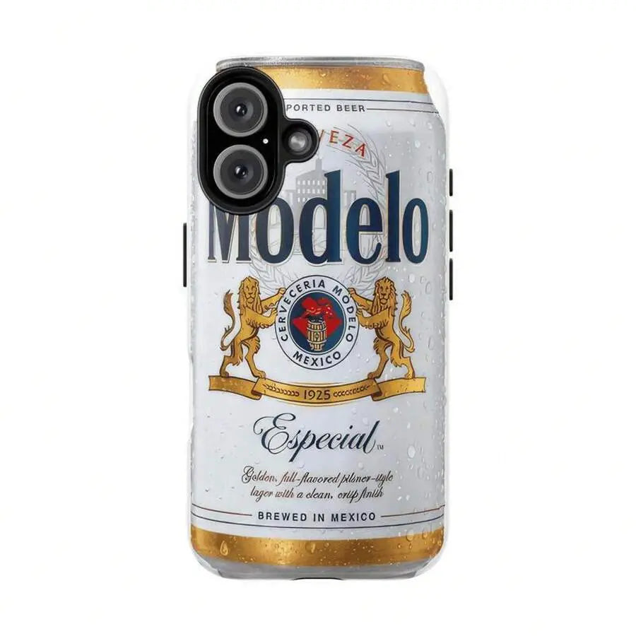 Modelo Beer Tough Phone Case, Lager Domestic Case, for Iphone 16 Pro Max 15 14 13 12 11 Pro 8 plus X, Shockproof Protector, Durable, Accessories Beach for Iphone17 Promax