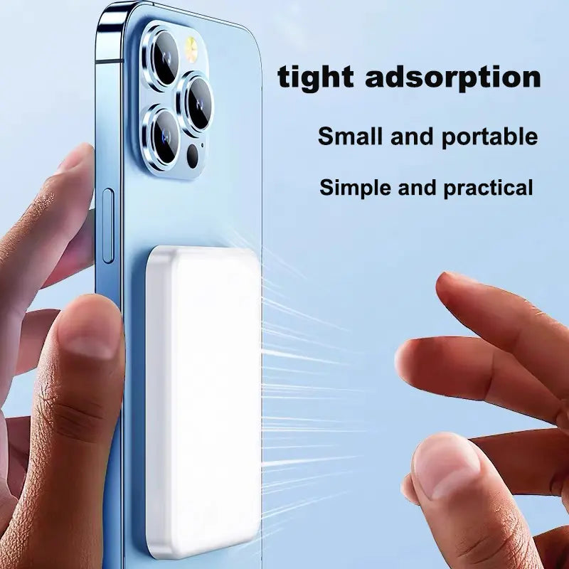 5000Mah Magnetic Charging Battery, Magsafe Wireless Fast Charging Technology, Suitable for Iphone 17/16/15/14/13/12 Series, Small and Portable Mobile Power Bank, Must-Have for Travel