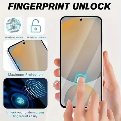 4 Pcs 9H Full Coverage Screen Protectors Suitable for Samsung A14 A15 A16 A17 A24 A25 A26 A27 A34 A35 A36 A37 A51 A52 A52S A53 A54 A55 A56 A57 Anti-Scratch Mobile Phone Tempered Glass Protective Film Suitable for Galaxy S25 FE Cellphone Accessories