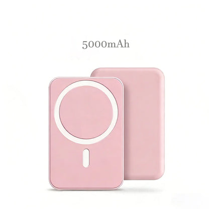 5000Mah Magnetic Charging Battery, Magsafe Wireless Fast Charging Technology, Suitable for Iphone 17/16/15/14/13/12 Series, Small and Portable Mobile Power Bank, Must-Have for Travel