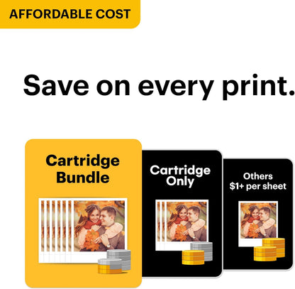 KODAK Mini 3 Retro 4PASS Portable Photo Printer (3X3 Inches) + 8 Sheets, Yellow